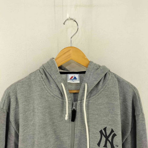 マジェスティック MAJESTIC ベースボールチームロゴ ジップアップフーディ メンズ import:XL