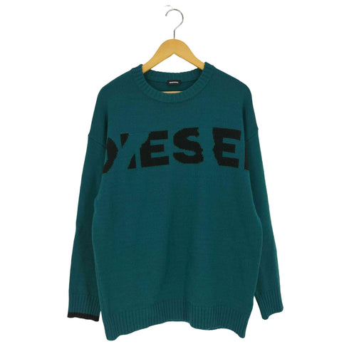 ディーゼル DIESEL フロントロゴ ウールアクリル クルーネックニット メンズ import:S