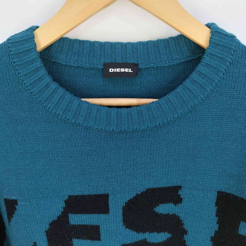 ディーゼル DIESEL フロントロゴ ウールアクリル クルーネックニット メンズ import:S