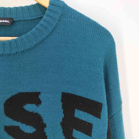 ディーゼル DIESEL フロントロゴ ウールアクリル クルーネックニット メンズ import:S