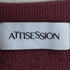 ATTISESSION ブリーチ Vネック スウェット レディース FREE