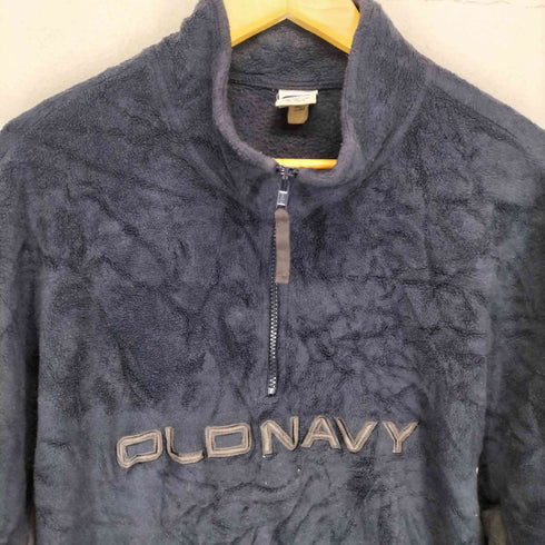 オールドネイビー OLD NAVY 00S フロントロゴハーフジップフリース メンズ XL