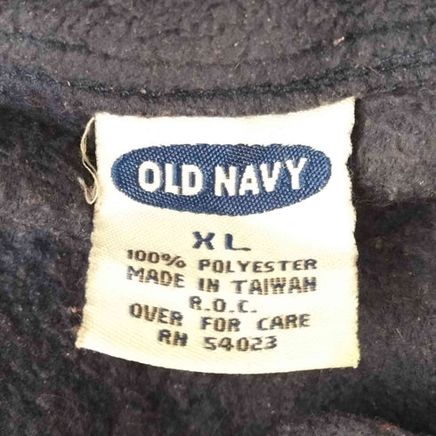 オールドネイビー OLD NAVY 00S フロントロゴハーフジップフリース メンズ XL