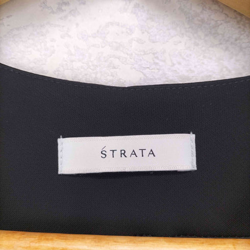 エストラータ STRATA ワイドカフスVネックオールインワン レディース JPN:S