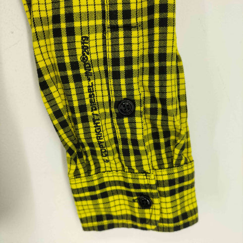 ディーゼル DIESEL バックプリント L/S ネルシャツ メンズ import:L