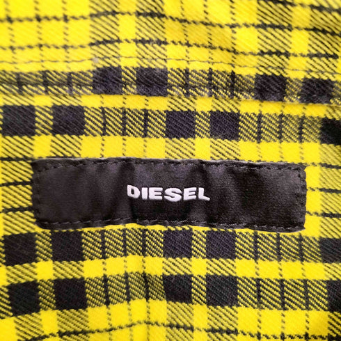 ディーゼル DIESEL バックプリント L/S ネルシャツ メンズ import:L