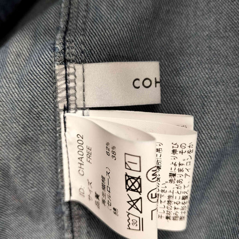 コヒナ COHINA バックタックデニムシャツ レディース FREE