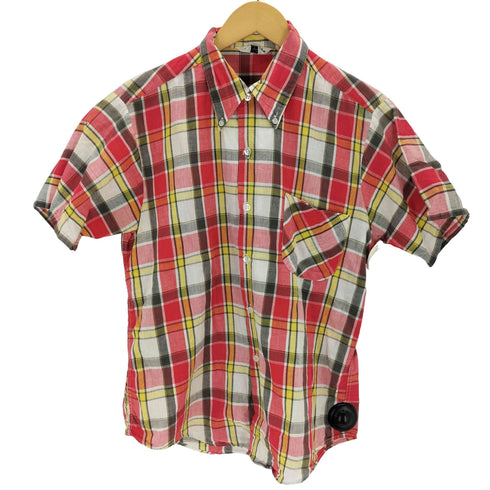 Island in the Sun 60s チェックボタンダウンコットン半袖シャツ メンズ import:M