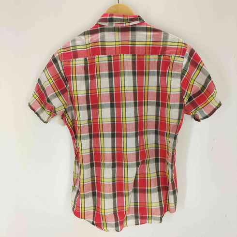 Island in the Sun 60s チェックボタンダウンコットン半袖シャツ メンズ import:M