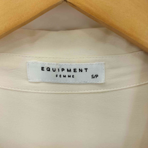 エキプモンフェム EQUIPMENT FEMME 長袖開襟シャツ レディース S/P