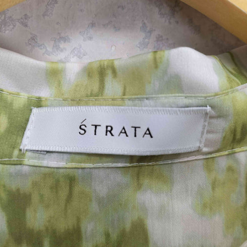 エストラータ STRATA シルキーシアーフラワーシャツブラウス レディース FREE