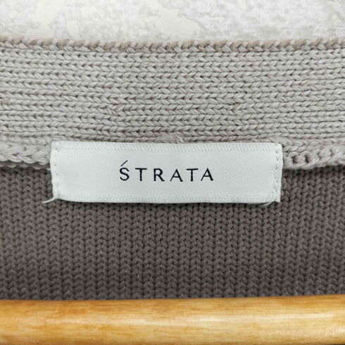 エストラータ STRATA ダブルフェイスミドルカーディガン レディース FREE