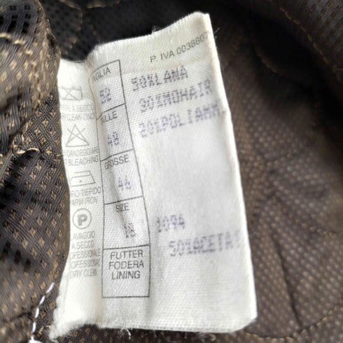 80-90s MADE IN ITALY モヘヤ混 フェイクファー ダッフルコート レディース 52