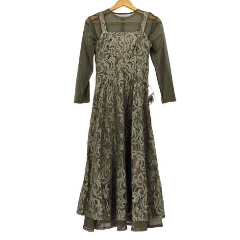 アサクラ レース マキシ ドレス ワンピース レディース JPN:S