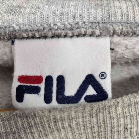 フィラ FILA 90-00S ロゴ刺繍 スウェット メンズ