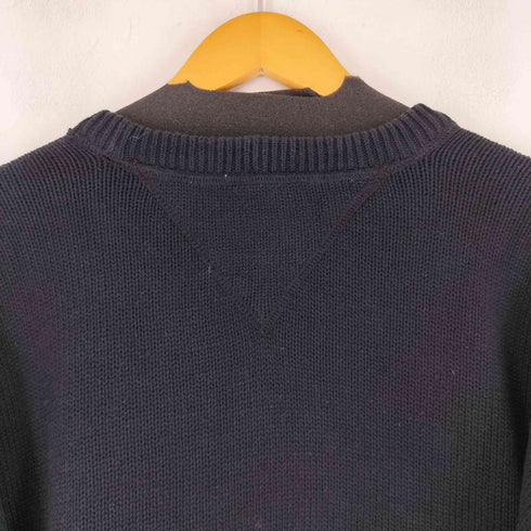 トミーヒルフィガー TOMMY HILFIGER ロゴ刺繍 コットンニット メンズ JPN:L
