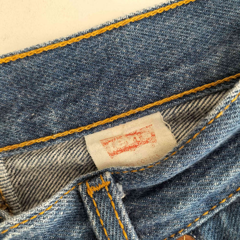 リーバイス Levis MADE IN USA 17501-0115 ボタンフライ テーパードデニムパンツ ボタン裏544 レディース 7
