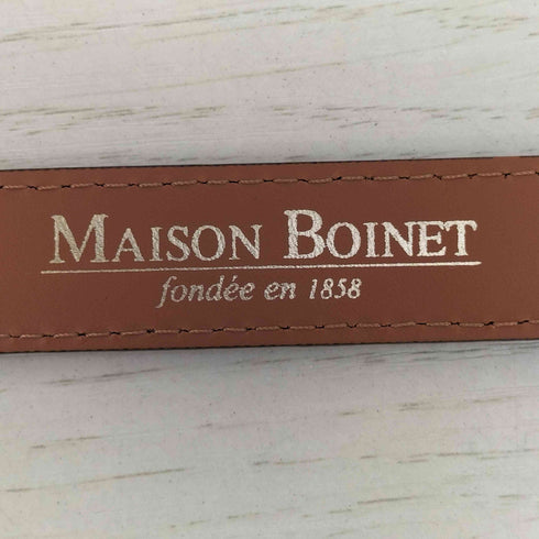 メゾンボアネ maison boinet フランス製 レオパード柄 ベルト レディース 80/32