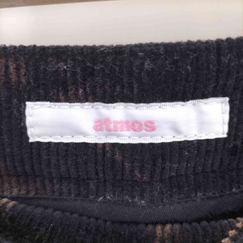 アトモスピンク ATMOS PINK 21AW コーデュロイ ブリーチ柄 フレア パンツ レディース JPN:S