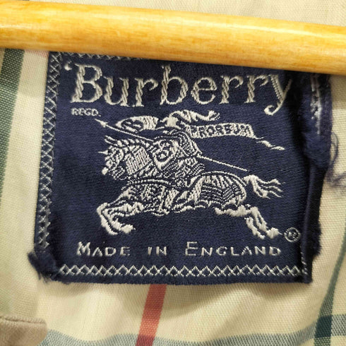 バーバリーズ BURBERRYS MADE IN ENGLAND チェック柄 ステンカラーコート メンズ