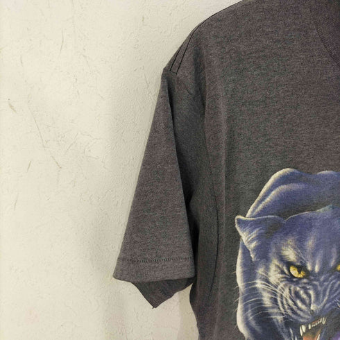 ハーレーダビッドソン HARLEY-DAVIDSON 90s MADE IN USA 両面アニマルプリントTシャツ パンサー 3D EMBLEM @1990年コピーライト メンズ import:L