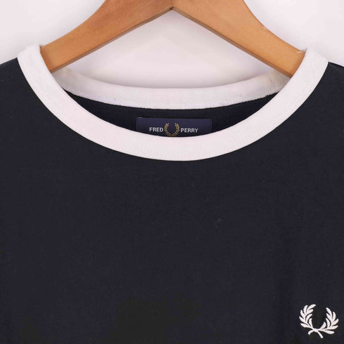 フレッドペリー FRED PERRY Taped Ringer T-Shirt テープド リンガーTシャツ メンズ import:L