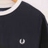 フレッドペリー FRED PERRY Taped Ringer T-Shirt テープド リンガーTシャツ メンズ import:L