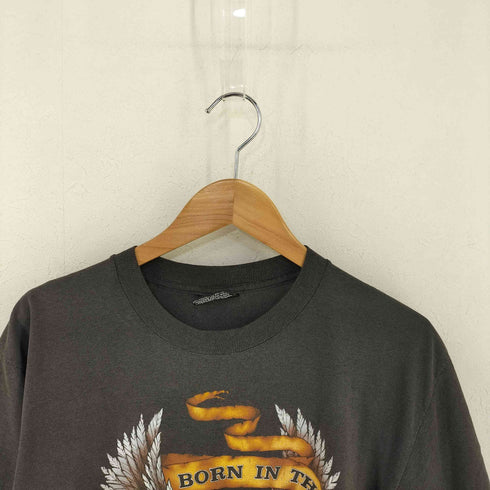 ハーレーダビッドソン HARLEY-DAVIDSON 両面アニマルプリントTシャツ イーグル 3D EMBLEM @1984年コピーライト メンズ import:L