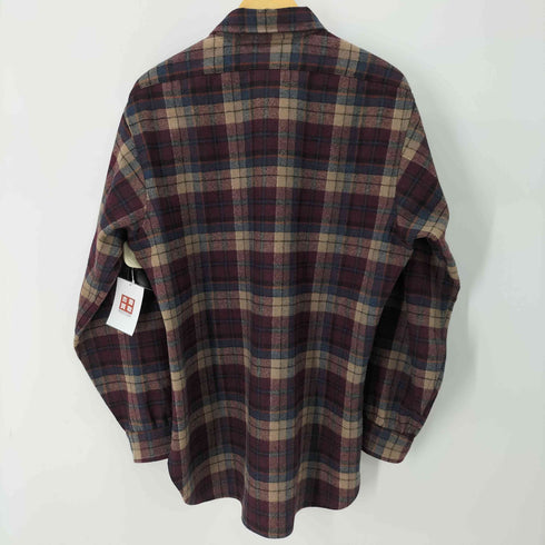 ペンドルトン PENDLETON 70S MADE IN USA L/S チェックウールシャツ メンズ import:L