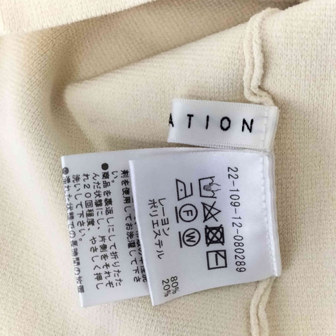 エストネーション ESTNATION ミラノリブフィットニット レディース FREE