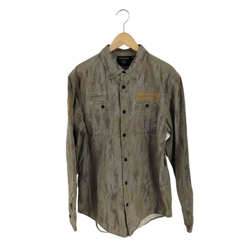 ハーレーダビッドソン HARLEY-DAVIDSON 23AW MADE IN INDIA デジタルカモ コットンリップストップ パークシャツ メンズ import:M