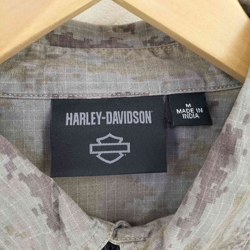 ハーレーダビッドソン HARLEY-DAVIDSON 23AW MADE IN INDIA デジタルカモ コットンリップストップ パークシャツ メンズ import:M
