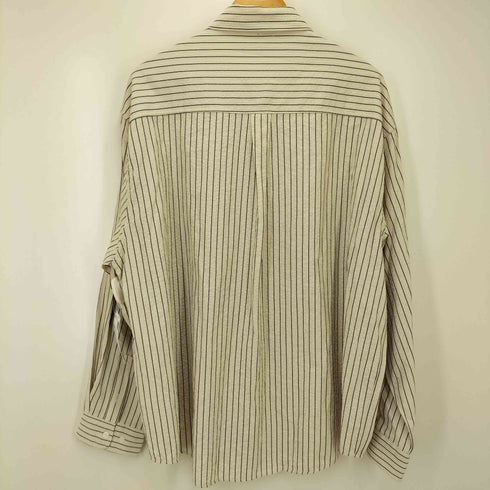 BASEMOMENT Resort Stripe Shirt Cream Beige 韓国 メンズ import:L