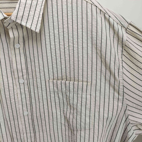 BASEMOMENT Resort Stripe Shirt Cream Beige 韓国 メンズ import:L