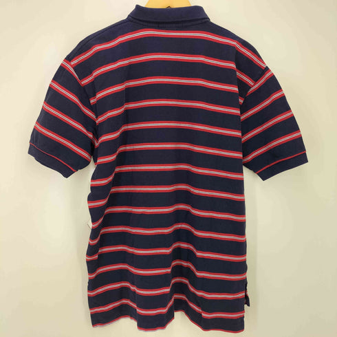 ポロバイラルフローレン Polo by RALPH LAUREN ポニー 刺繍 ボーダー S/S ポロシャツ メンズ import:L