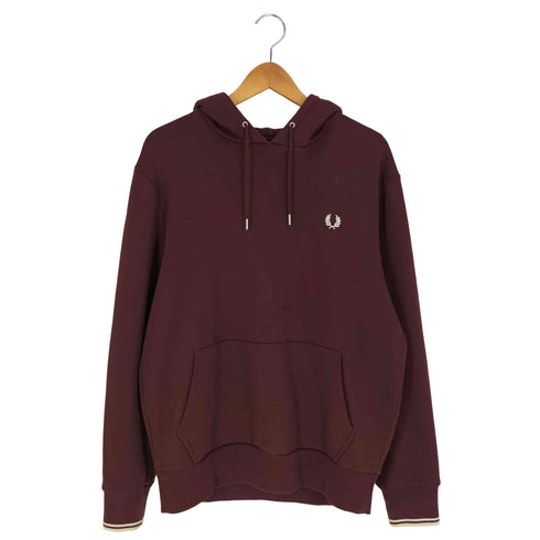 フレッドペリー FRED PERRY TIPPED HOODED SWEATSHIRT ティップド フーデッド スウェットシャツ プルオーバーパーカー メンズ import:L