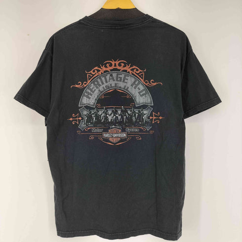 ハーレーダビッドソン HARLEY-DAVIDSON 90~00s プリントクルーネックTシャツ メンズ JPN:L