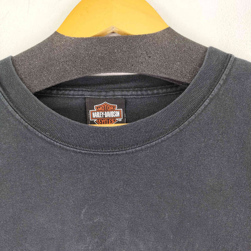 ハーレーダビッドソン HARLEY-DAVIDSON 90~00s プリントクルーネックTシャツ メンズ JPN:L