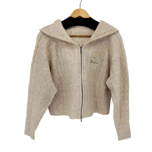 CALNAMUR CABLE ZIP HOODIE KNIT レディース FREE
