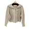 CALNAMUR CABLE ZIP HOODIE KNIT レディース FREE