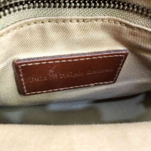 ポロラルフローレン POLO RALPH LAUREN ブラックウォッチ レザートートバッグ メンズ