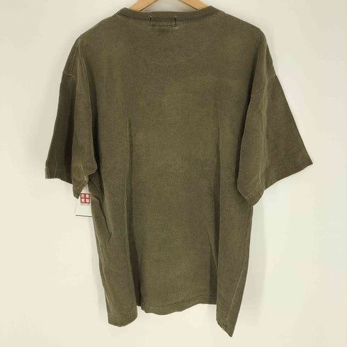 エディーバウアー Eddie Bauer 80-90S USA製 黒タグ ピグメントダイ S/S ポケット Tシャツ メンズ import:S