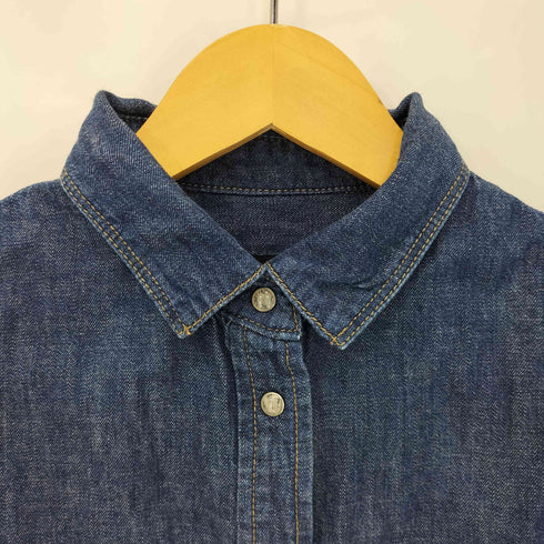 ディーゼル DIESEL 裾カットオフ デニムスナップシャツ レディース