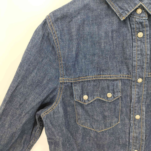 ディーゼル DIESEL 裾カットオフ デニムスナップシャツ レディース