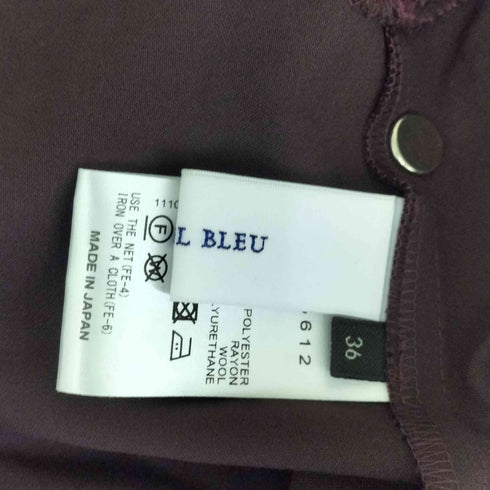 ルシェルブルー LE CIEL BLEU Front Zip レディース 36
