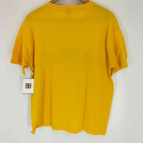 ラッセルアスレチック RUSSELL ATHLETIC 80-90S USA製 MICHIGAN ミシガン アーチ プリント S/S Tシャツ メンズ import:L