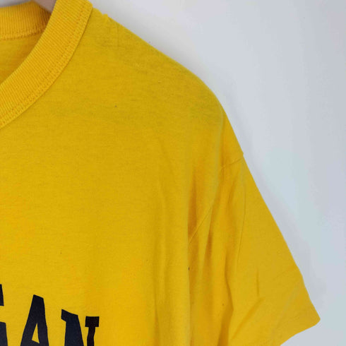 ラッセルアスレチック RUSSELL ATHLETIC 80-90S USA製 MICHIGAN ミシガン アーチ プリント S/S Tシャツ メンズ import:L