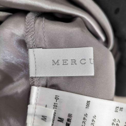 マーキュリーデュオ MERCURYDUO 前後2WAYリボンドットティアードワンピース レディース JPN:M
