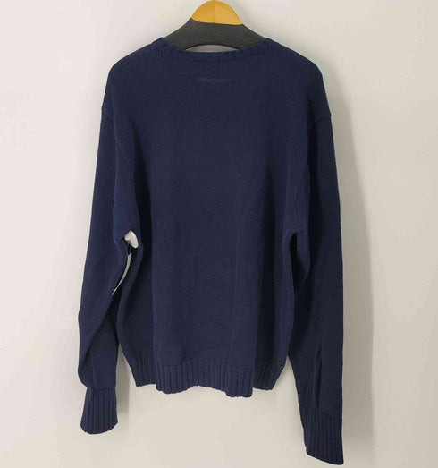 ポロバイラルフローレン Polo by RALPH LAUREN スモールポニー刺繍クルーネックコットンニット メンズ import:XXL