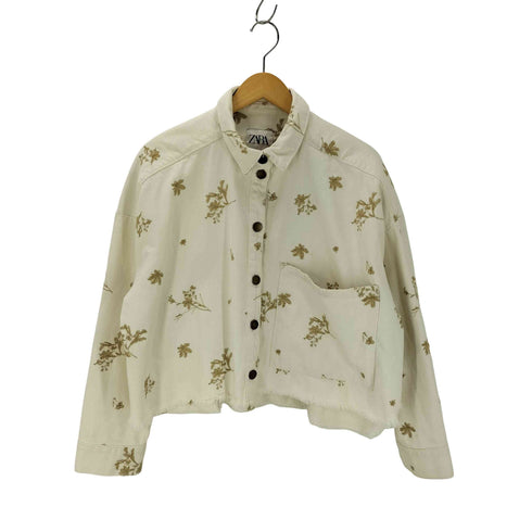 ザラ ZARA 総柄ジャケット レディース import:M